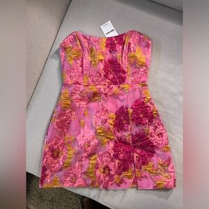 Brailey Strapless Mini Dress by Showpo